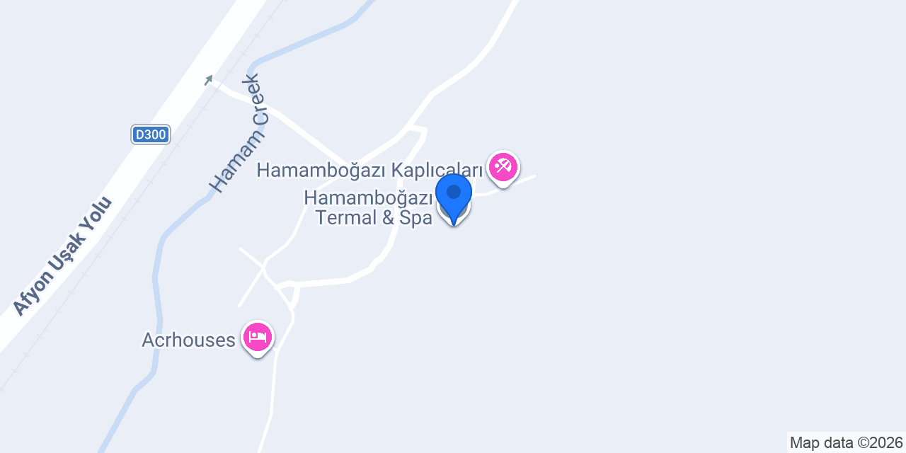 Hamamboğazı Termal & Spa konumu