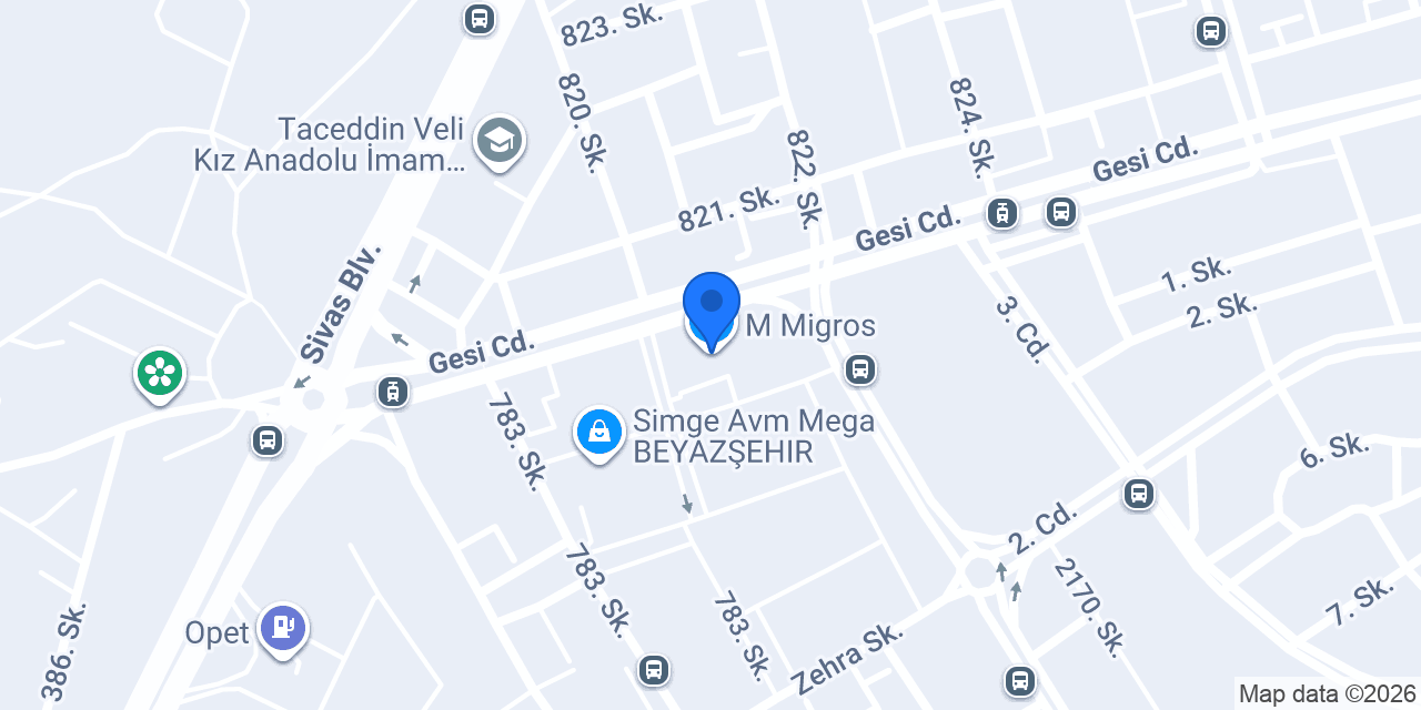 M Migros konumu