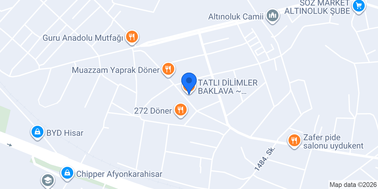 TATLI DİLİMLER BAKLAVA ~ DONDURMA konumu