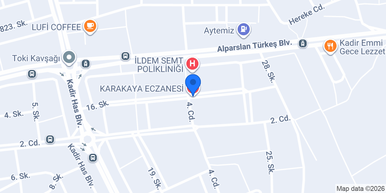 KARAKAYA ECZANESİ konumu