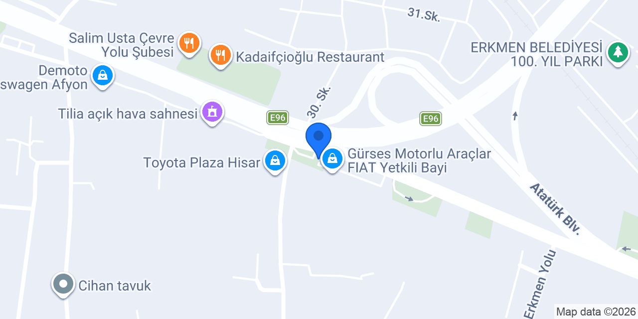 DivanEv Afyon Saatçioğlu Ltd.Şti. konumu