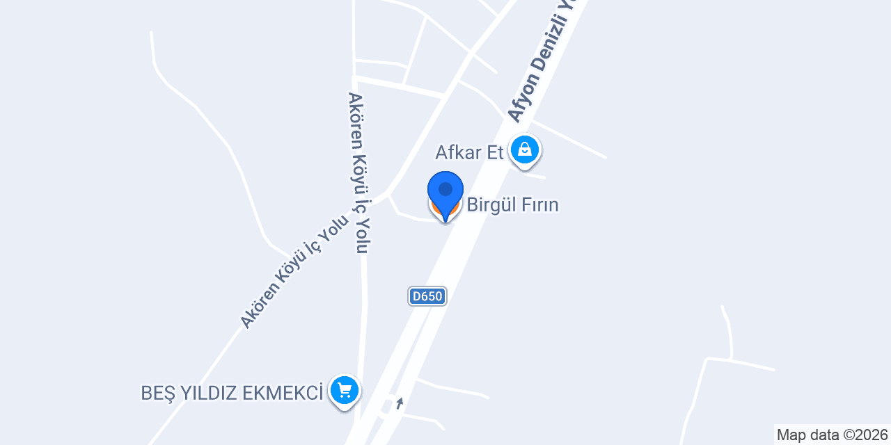 Birgül Fırın konumu