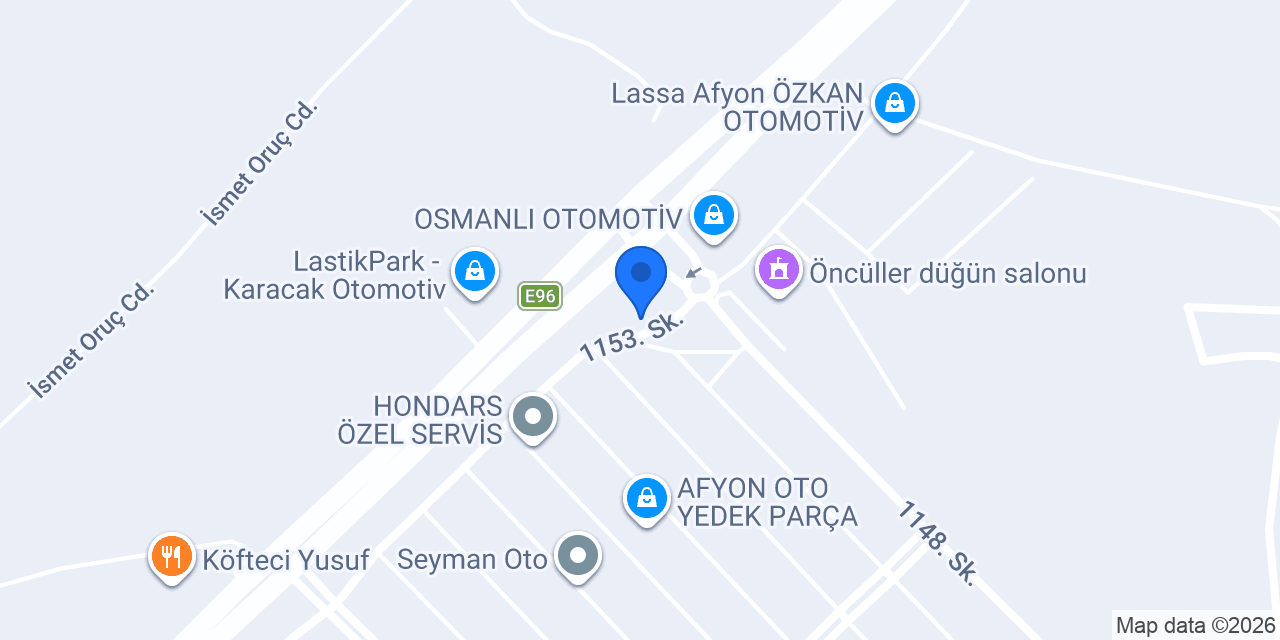AFYON ROT BALANS - AFROT OTOMOTİV konumu