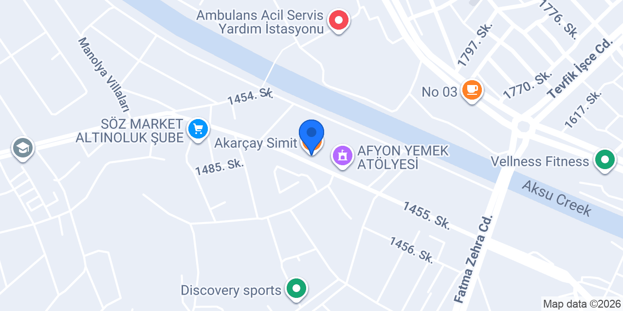 Akarçay Simit konumu