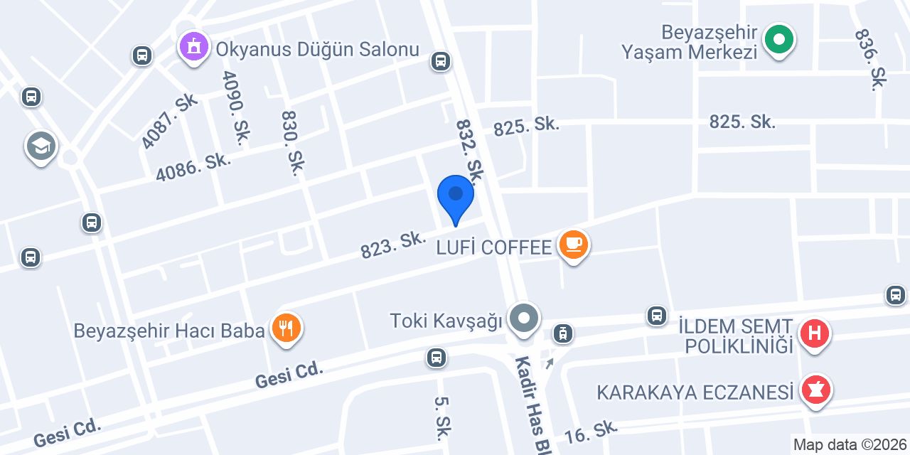 Özel Erva Sağlık Kabini konumu