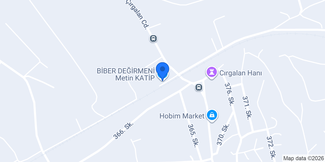 BİBER DEĞİRMENİ Metin KATİP konumu