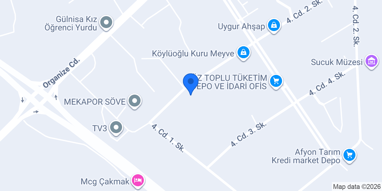 Afyon Cam Mozaik konumu