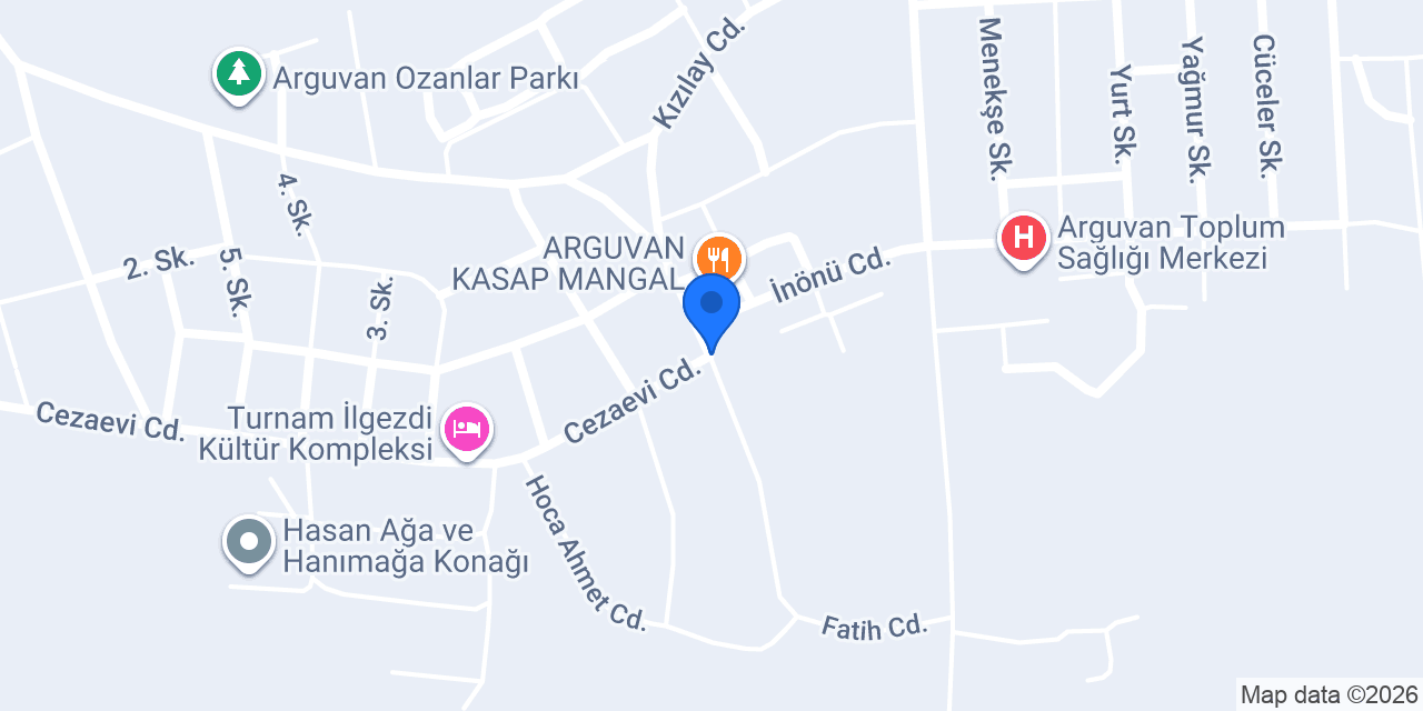 Arguvan Taksi Şevket Maman konumu
