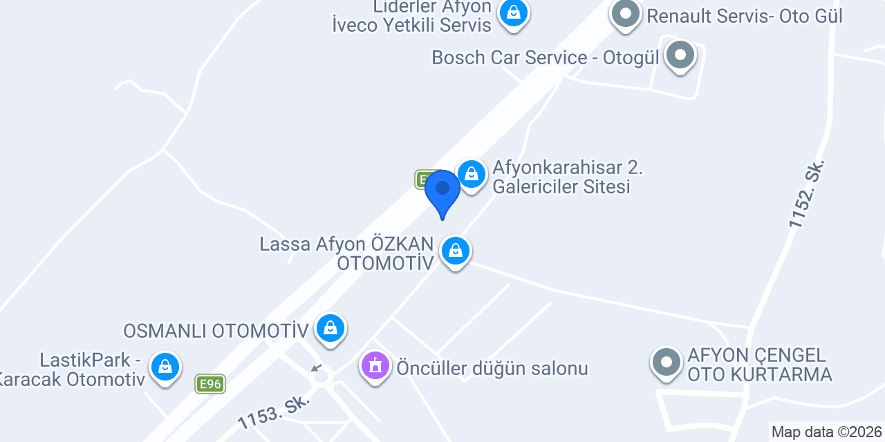 Berat otomotiv afyon konumu
