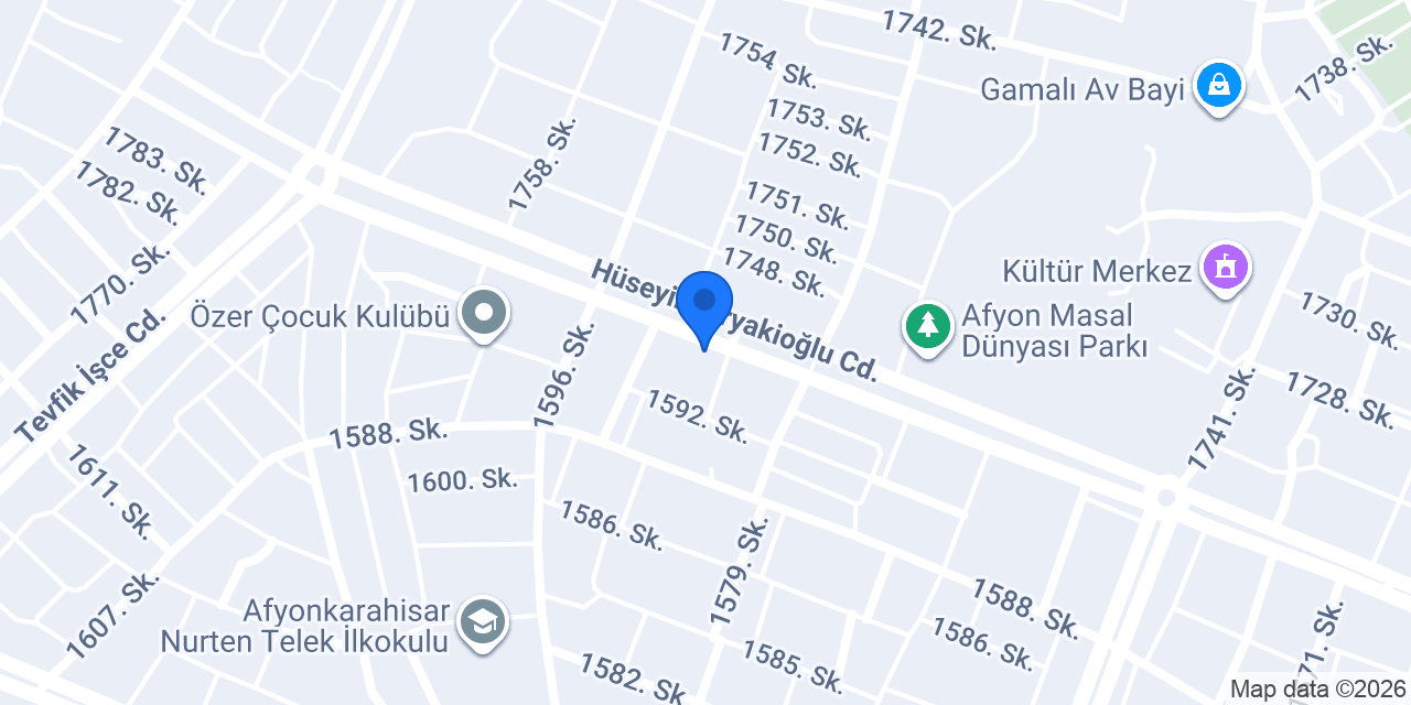 Hocaoğlu Pide Salonu Afyon konumu