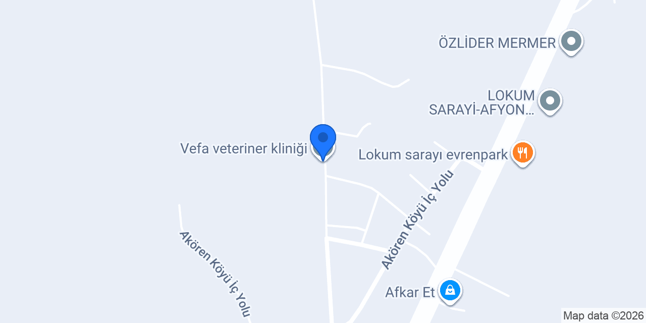 Vefa veteriner kliniği konumu
