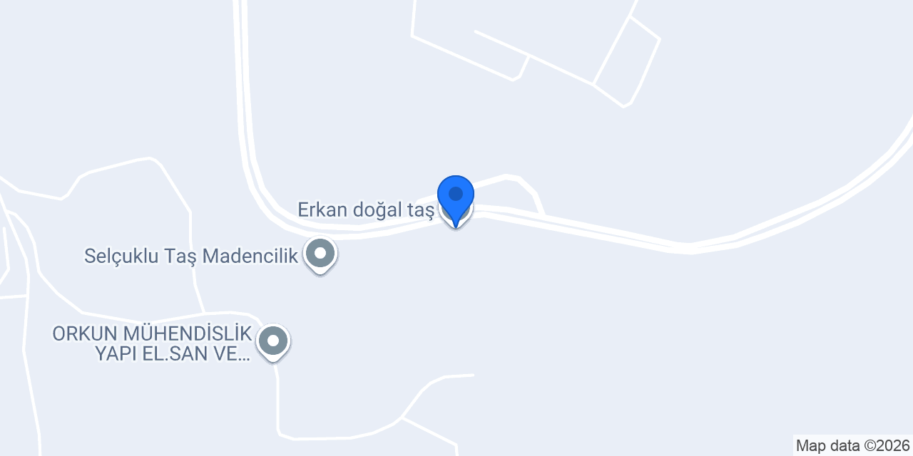 Erkan doğal taş konumu