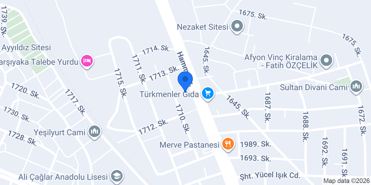 AFYON TEKNİK HIRDAVAT konumu