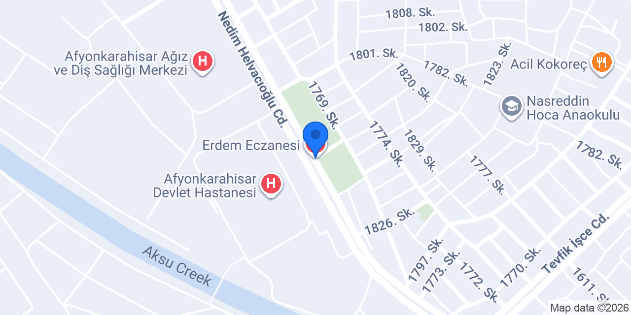 Erdem Eczanesi konumu