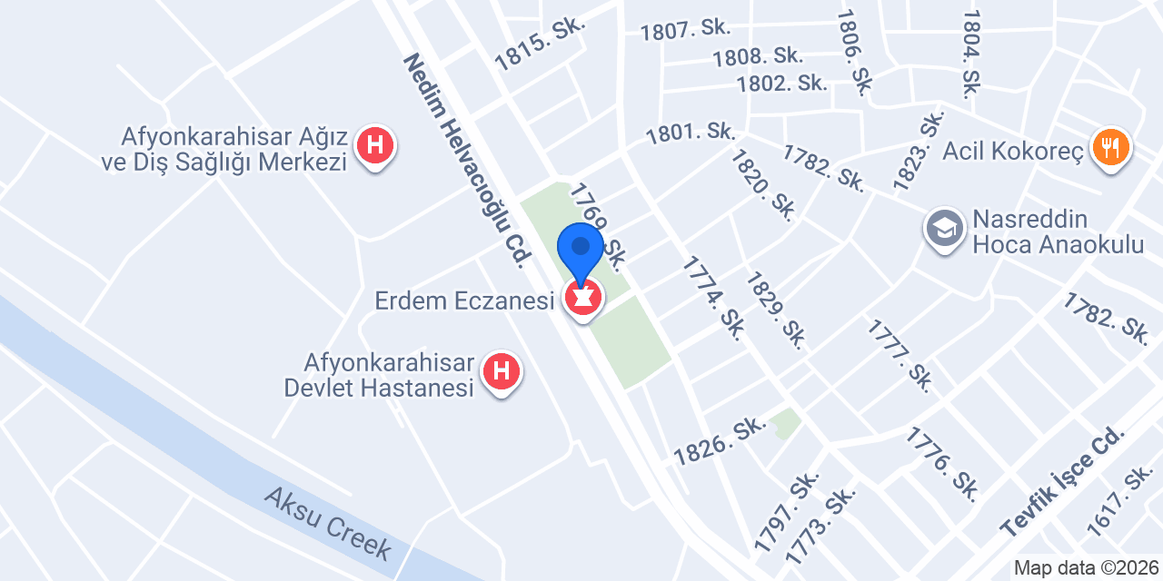 Serim Eczanesi konumu