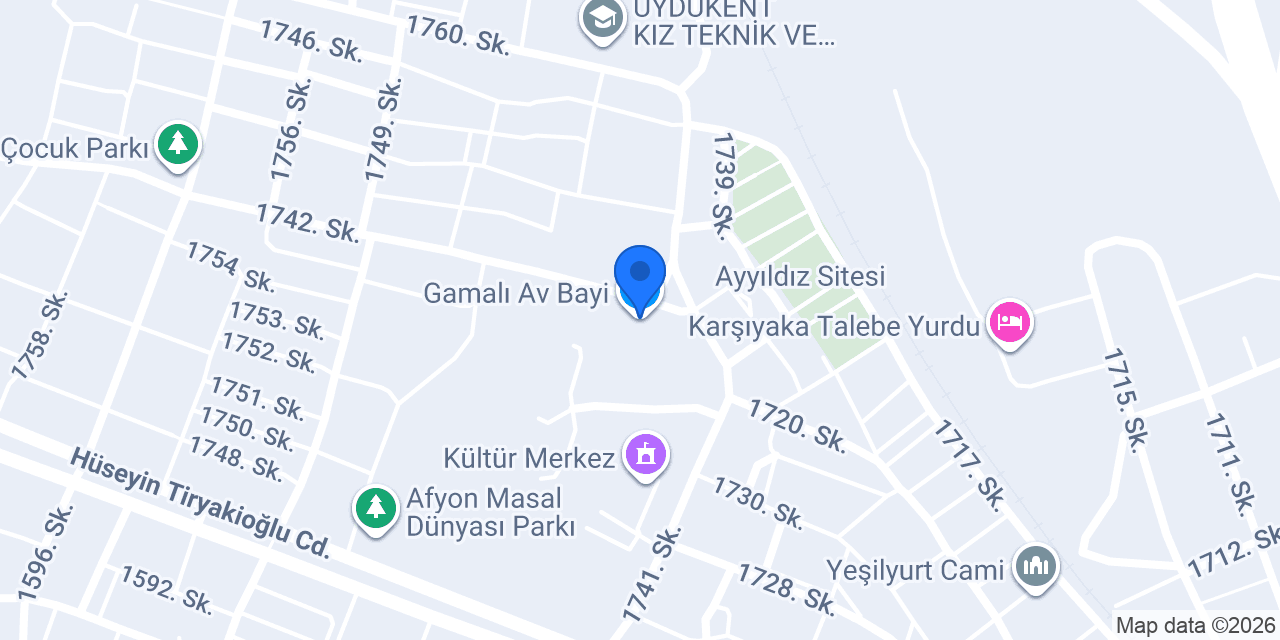 Gamalı Av Bayi konumu