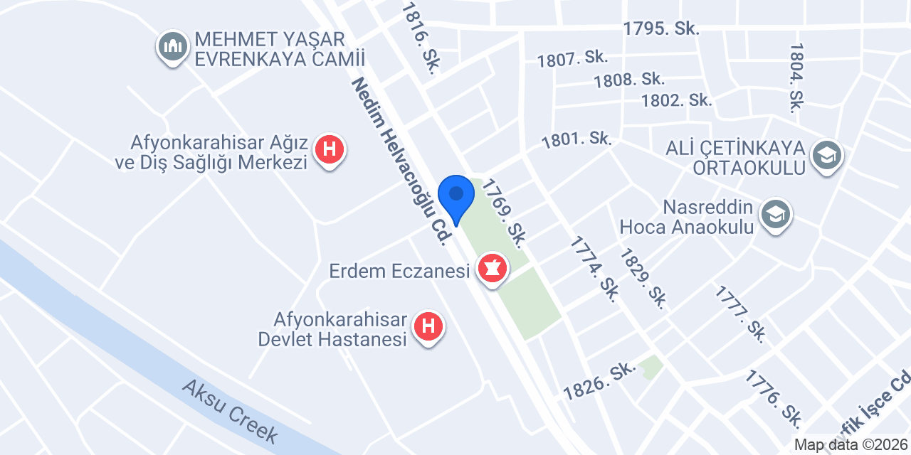 Mukaddes Eczanesi konumu