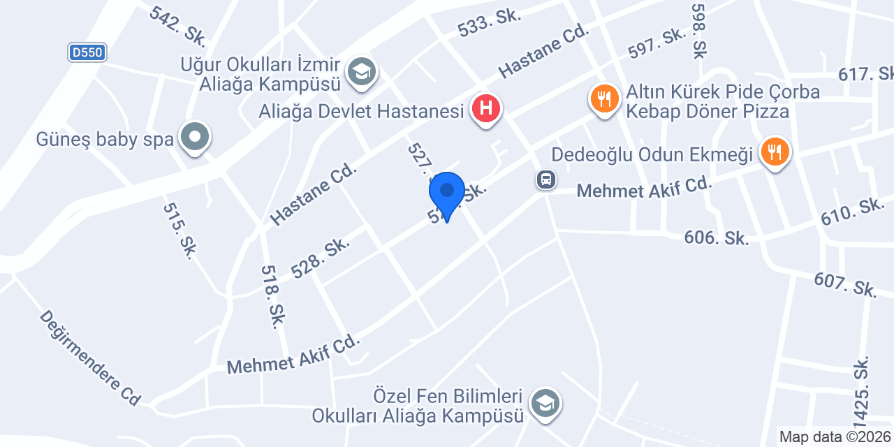 Tatlıses çiğköfte Aliağa konumu