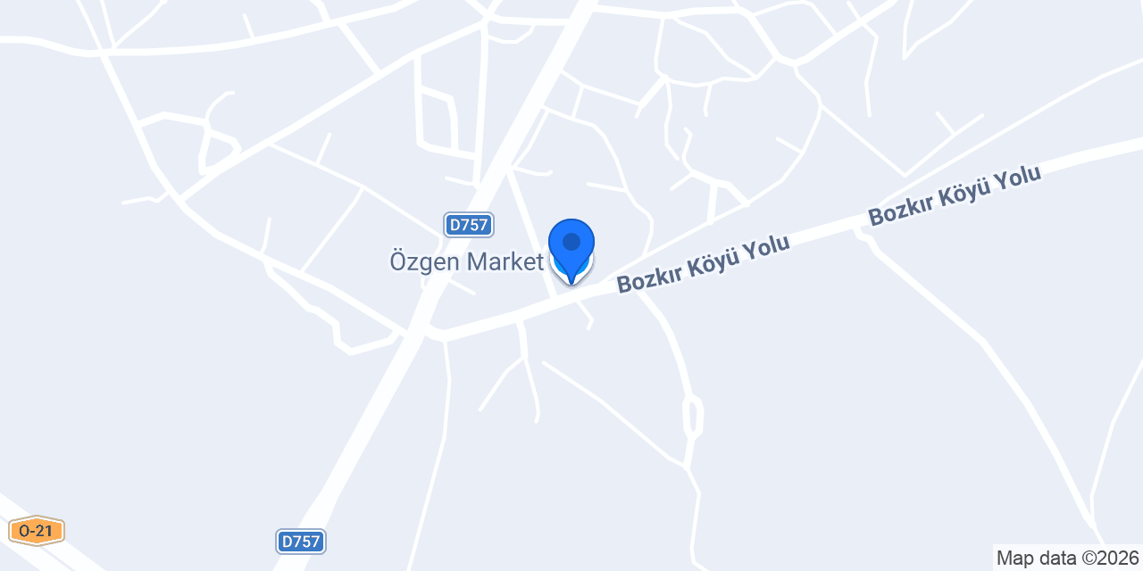 Özgen Market konumu