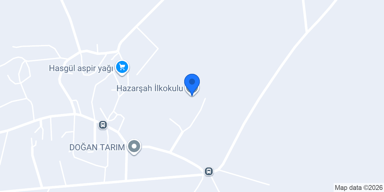 Hazarşah İlkokulu konumu