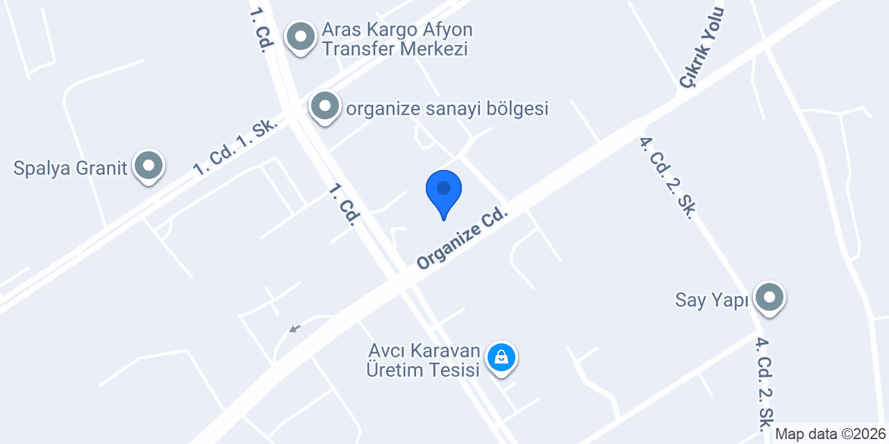 Yapı Kredi Bankası - Afyon OSB Şubesi konumu