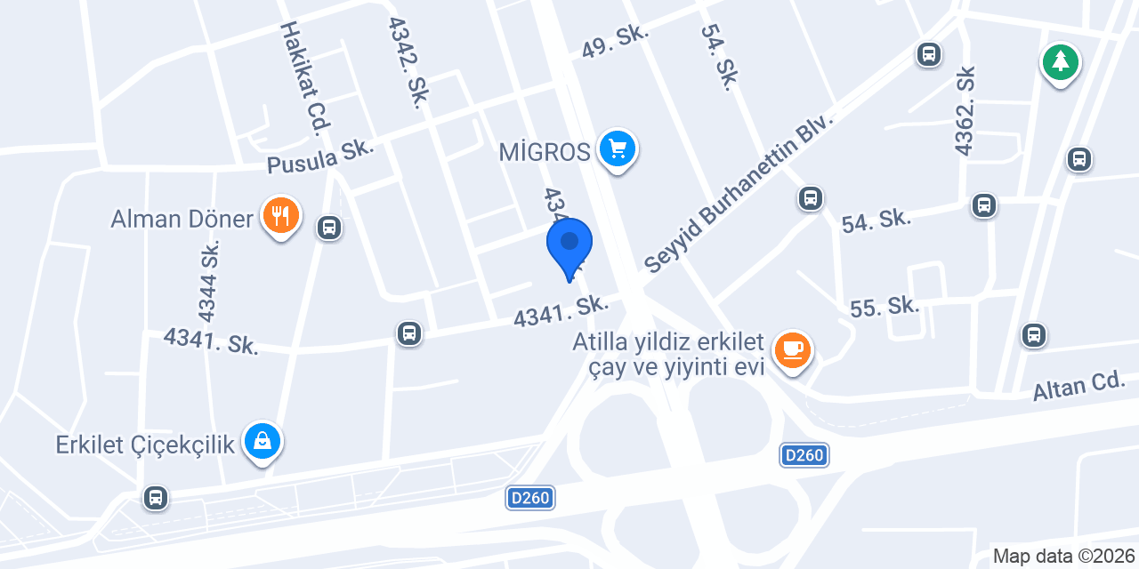 EYLÜL KEBAP ERKİLET konumu