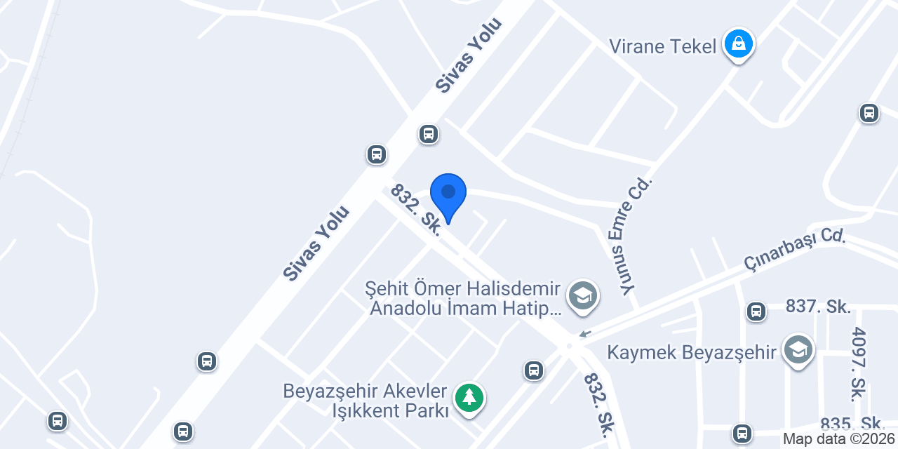 Erimli Yapı Market konumu