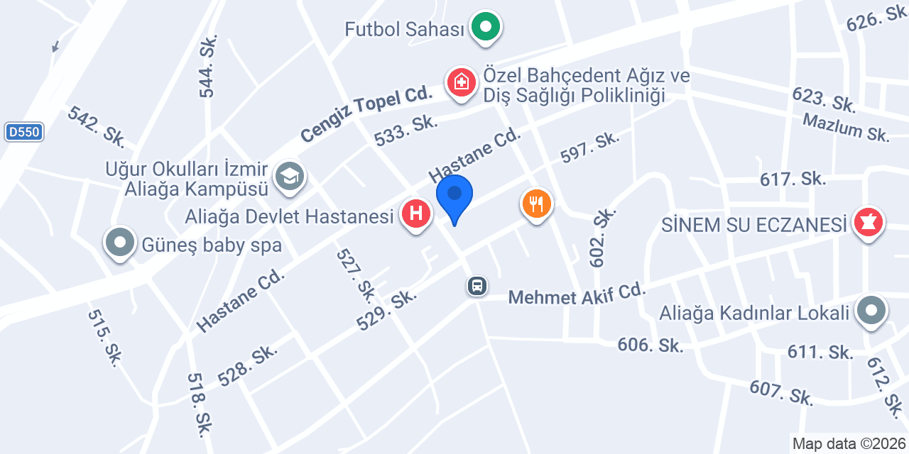 Işık Optik Aliağa konumu