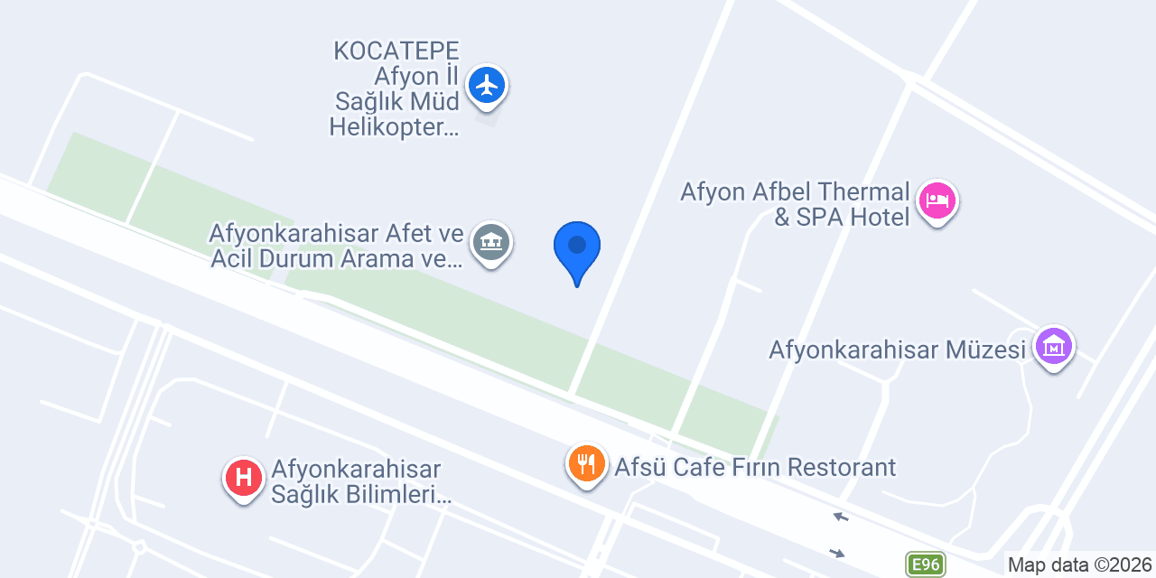 112 Komut Merkezi ,Afyonkarahisar konumu