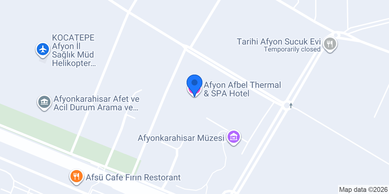 Afyon Afbel Thermal & SPA Hotel konumu