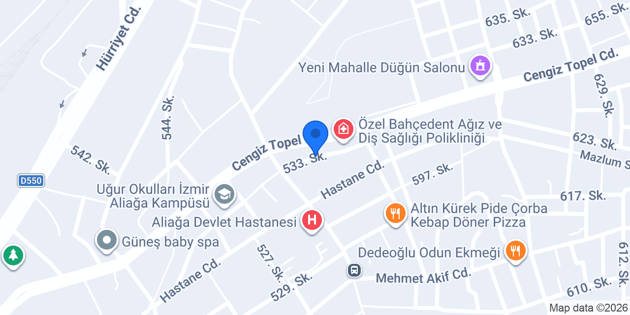 Özel Ata Anaokulu konumu