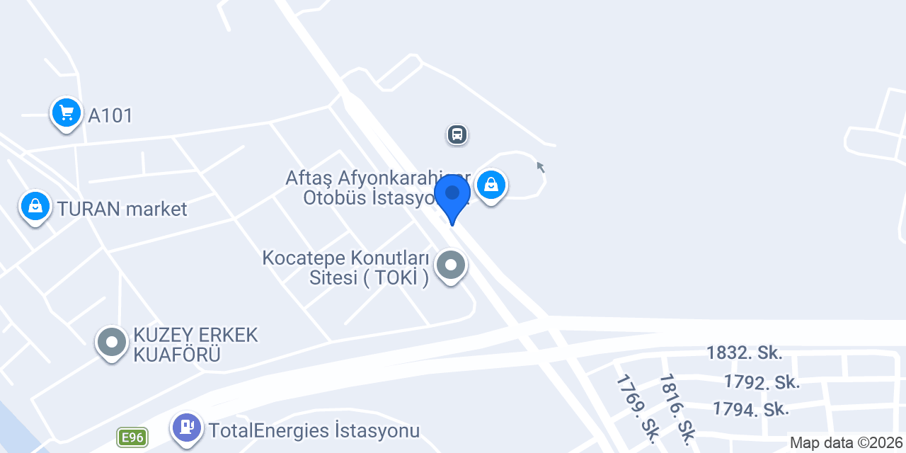 AFYON OTOGAR TAKSİ konumu