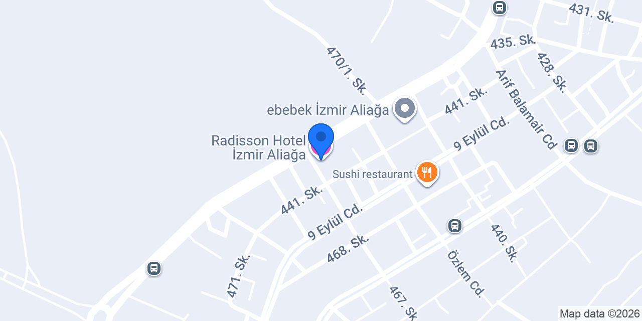 Radisson Hotel İzmir Aliağa konumu