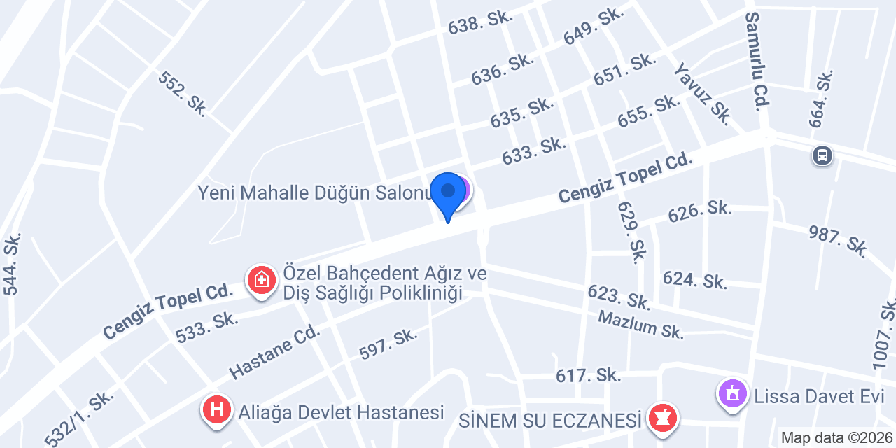 Aliağa Yıldız Tesisat Yerden Isıtma Merkezi konumu