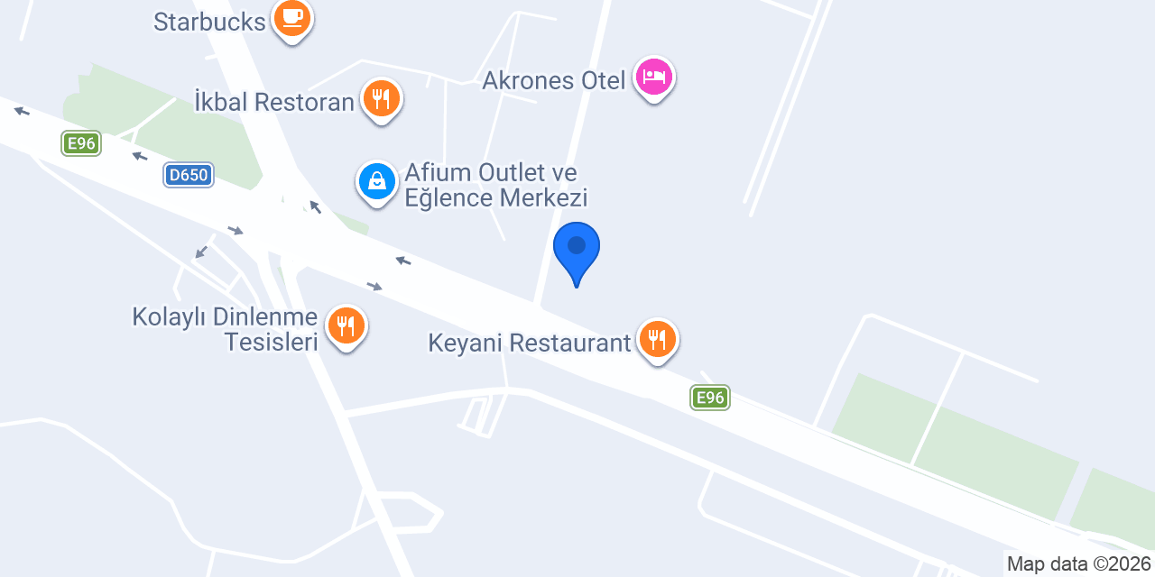 Komşu Kahve Afyon Watermall Avm konumu