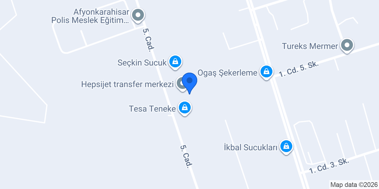 Özeller Entegre Et Tesisi konumu