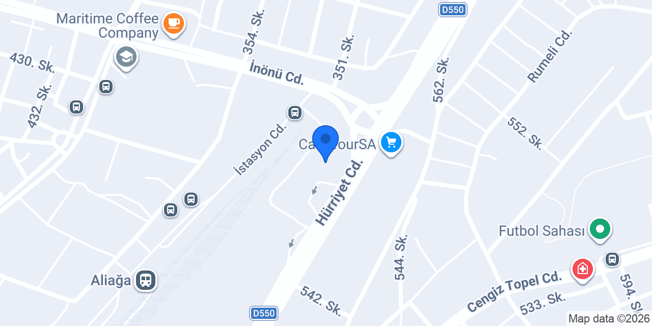 Komşu Kahve Aliağa konumu