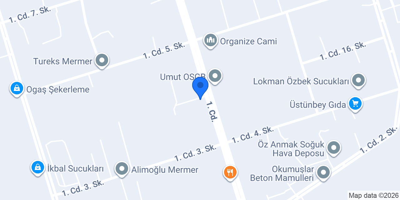 Oruçoğlu Yağ konumu