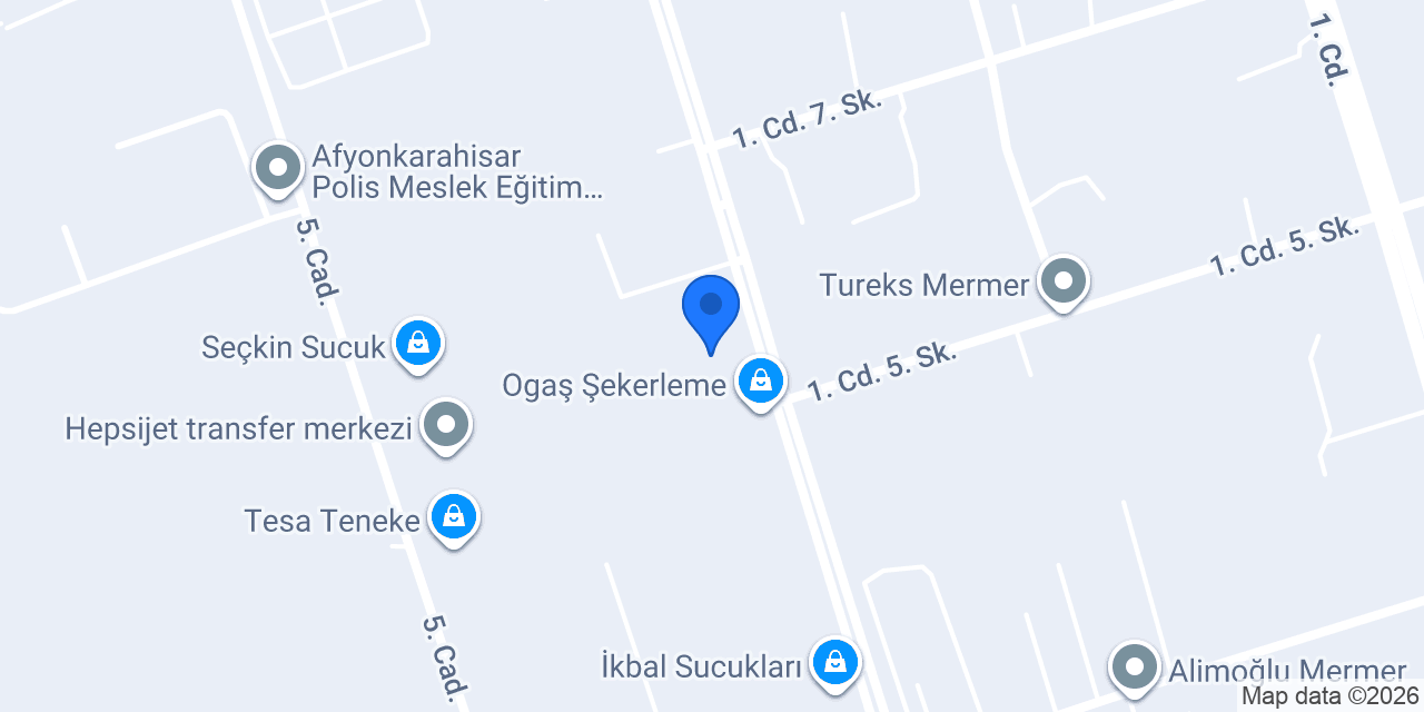 Kristal Şekerleme konumu