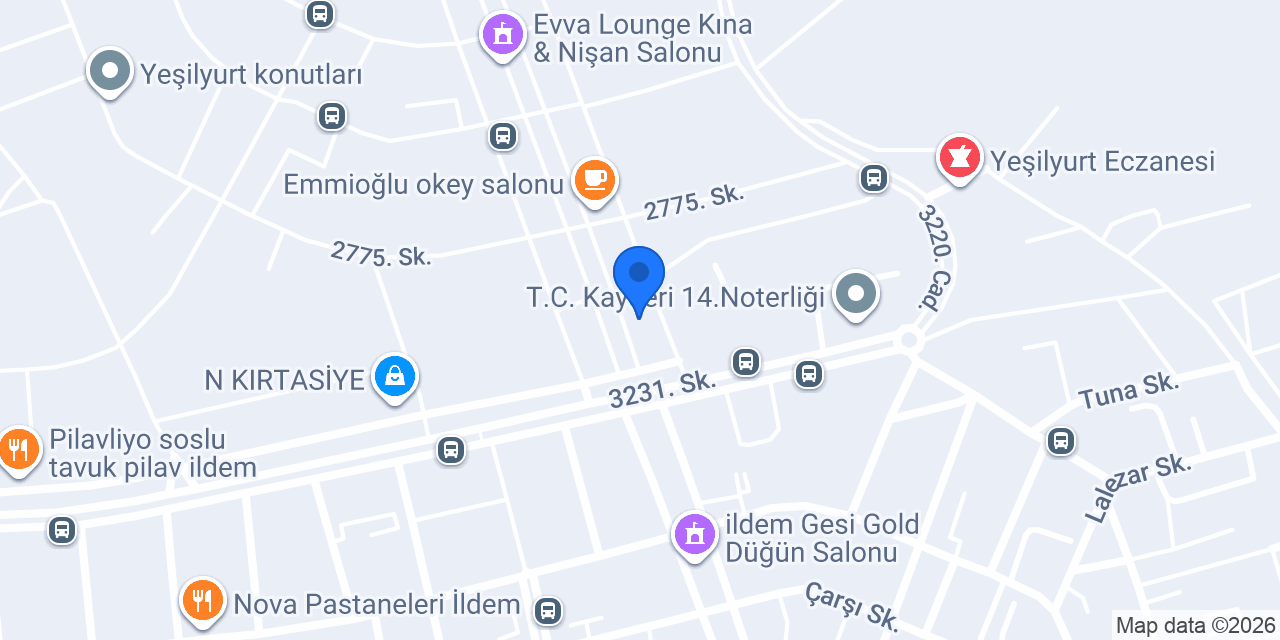 Kelebek Cafe konumu