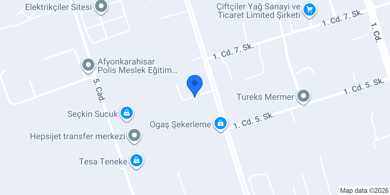 Ups Afyon Şubesi konumu