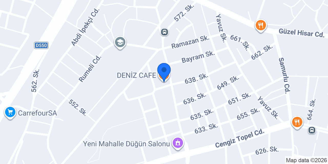 DENİZ CAFE konumu