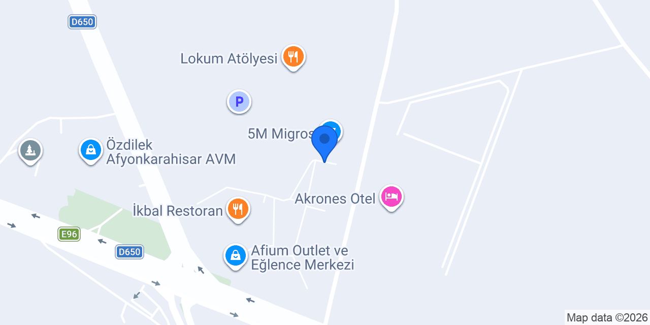 Atasay Afyon konumu
