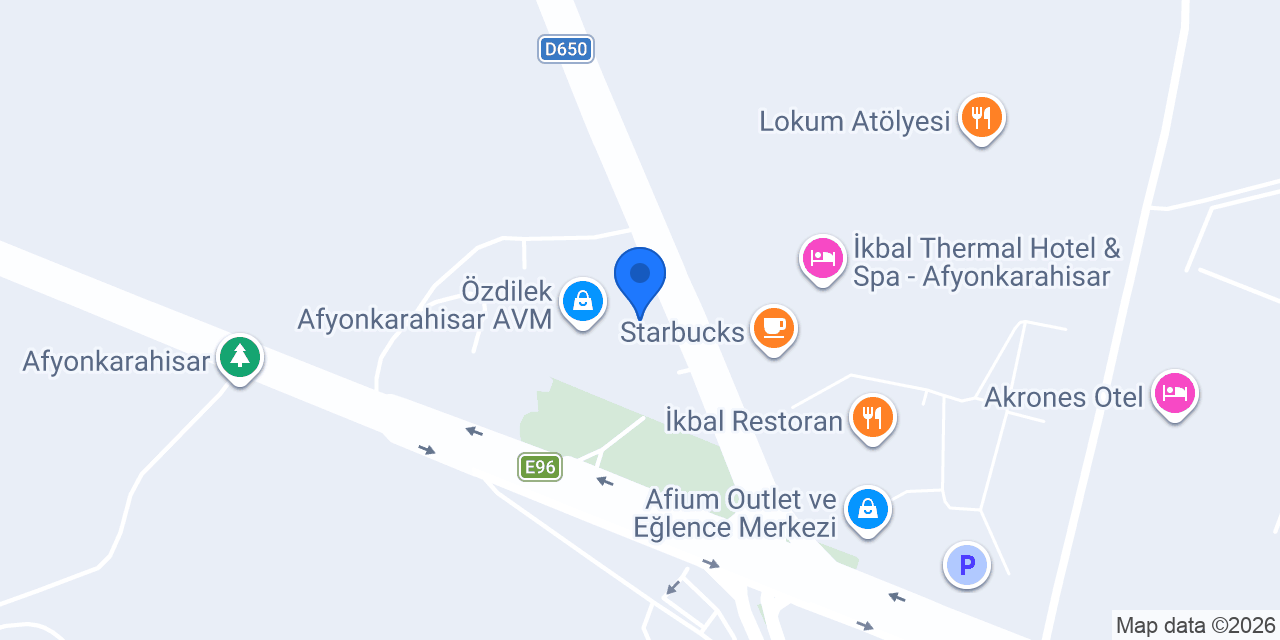 Şekerbank Afyon Özdilek konumu