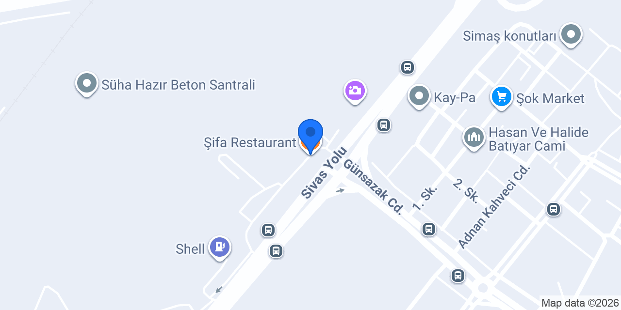 Şifa Restaurant konumu
