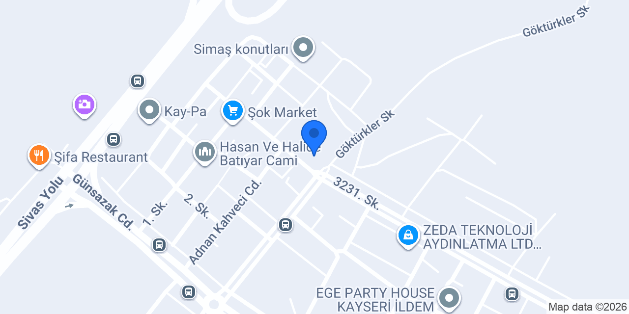 Köse Ticaret konumu