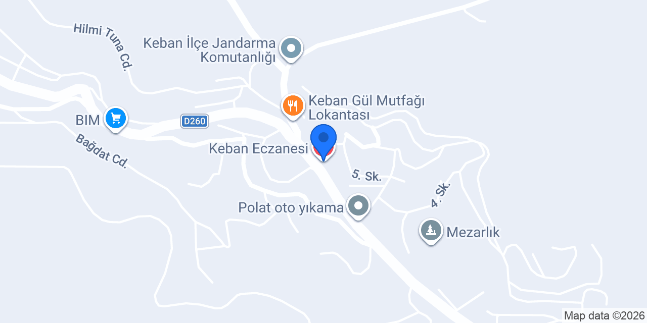 Keban Eczanesi konumu