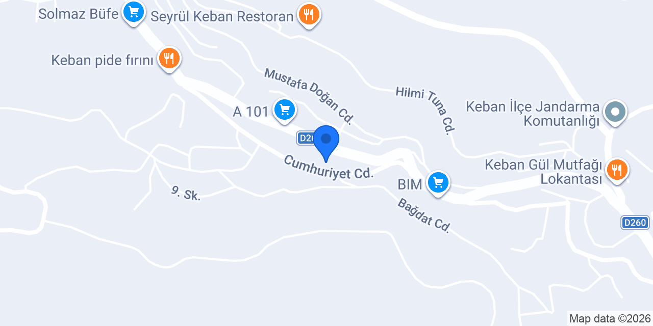 Ptt-keban Şubesi konumu