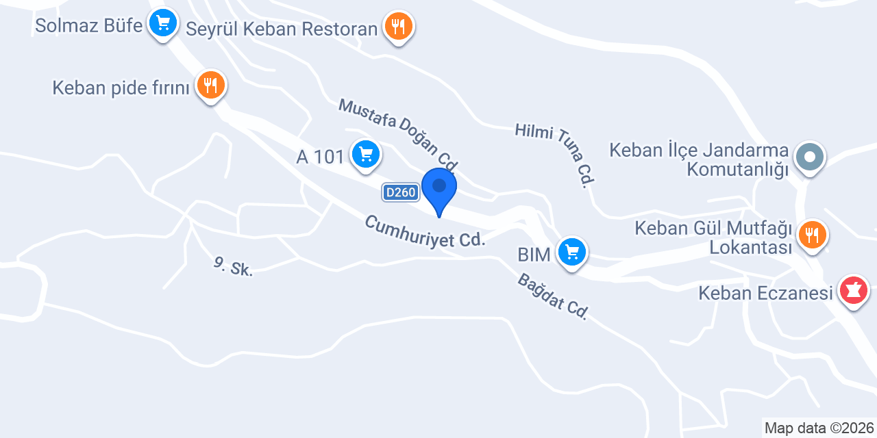 Keban Noterliği konumu
