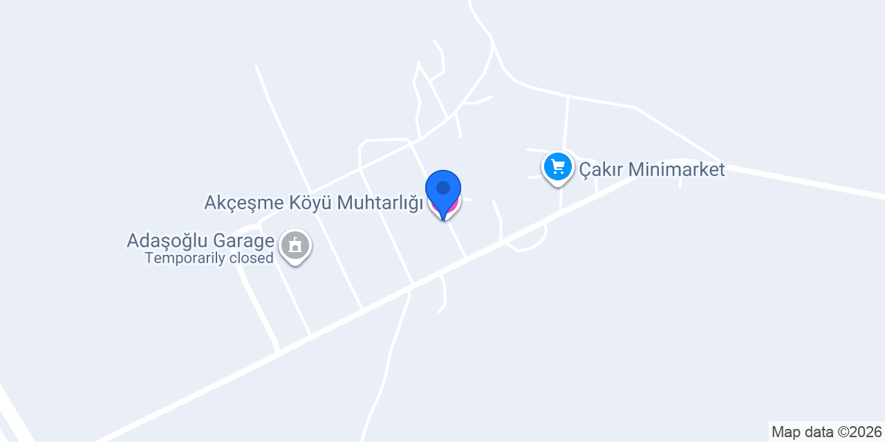 Akçeşme Köyü Muhtarlığı konumu